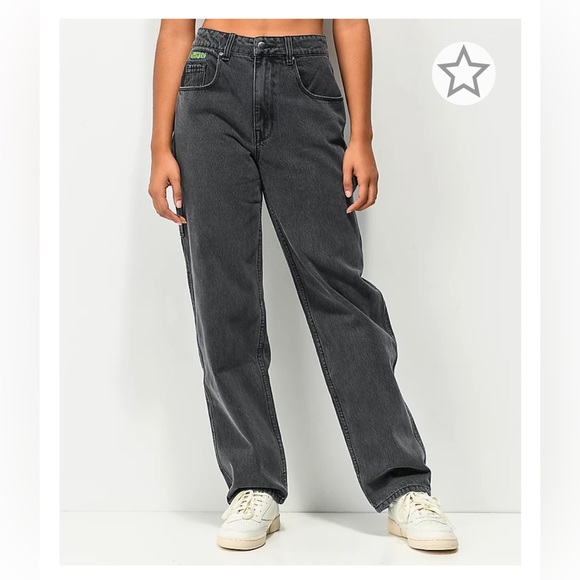 Empyre Denim - Empyre Tori 90s Black Wash Carpenter Skate Jeans | Size: Women’s 4